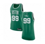 Women's Boston Celtics #99 Tacko Fall Swingman Green(White No.) Road Basketball Jersey - Icon Edition
