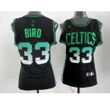 women nba boston celtics #33 bird black[limited edition]