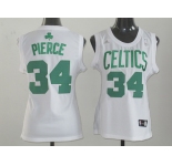 women nba boston celtics #34 pierce white