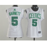women nba boston celtics #5 garnett white