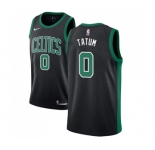 Youth Adidas Boston Celtics #0 Jayson Tatum Authentic Black NBA Jersey - Statement Edition