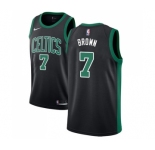 Youth Adidas Boston Celtics #7 Jaylen Brown Authentic Black NBA Jersey - Statement Edition