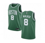 Youth Boston Celtics #8 Kemba Walker Swingman Green(White No.) Road Basketball Jersey - Icon Edition