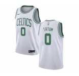 Youth Nike Boston Celtics #0 Jayson Tatum Swingman White NBA Jersey - Association Edition