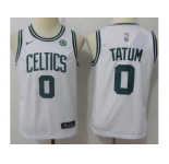 Youth Nike Boston Celtics #0 Jayson Tatum White NBA Swingman Jersey