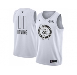 Youth Nike Boston Celtics #11 Kyrie Irving White NBA Jordan Swingman 2018 All-Star Game Jersey