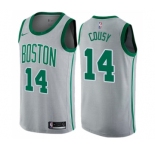 Youth Nike Boston Celtics #14 Bob Cousy Swingman Gray NBA Jersey - City Edition
