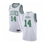 Youth Nike Boston Celtics #14 Bob Cousy Swingman White NBA Jersey - Association Edition