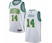 Youth Nike Boston Celtics #14 Bob Cousy Swingman White NBA Jersey - City Edition