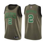 Youth Nike Boston Celtics #2 Red Auerbach Swingman Green Salute to Service NBA Jersey
