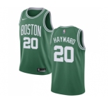 Youth Nike Boston Celtics #20 Gordon Hayward Swingman Green(White No.) Road NBA Jersey - Icon Edition