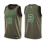 Youth Nike Boston Celtics #3 Dennis Johnson Swingman Green Salute to Service NBA Jersey