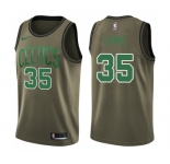 Youth Nike Boston Celtics #35 Reggie Lewis Swingman Green Salute to Service NBA Jersey