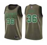 Youth Nike Boston Celtics #36 Shaquille O'Neal Swingman Green Salute to Service NBA Jersey