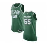 Youth Nike Boston Celtics #55 Greg Monroe Authentic Green(White No.) Road NBA Jersey - Icon Edition