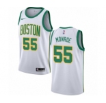 Youth Nike Boston Celtics #55 Greg Monroe Swingman White NBA Jersey - City Edition