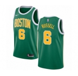 Youth Nike Boston Celtics #6 Bill Russell Green Swingman Jersey - Earned Edition