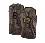 Youth Nike Boston Celtics #6 Bill Russell Swingman Camo Realtree Collection NBA Jersey