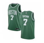 Youth Nike Boston Celtics #7 Jaylen Brown Swingman Green(White No.) Road NBA Jersey - Icon Edition