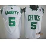 youth nba boston celtics #5 garnett white