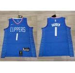 Clippers #1 James Harden Blue Nike 2023-24 City Edition Swingman Jersey