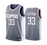 Los Angeles Clippers #33 Nicolas Batum Gray NBA Swingman 2020-21 Earned Edition Jersey