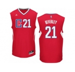 Men Adidas Los Angeles Clippers #21 Patrick Beverley Authentic Red Road NBA Jersey