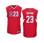 Men Adidas Los Angeles Clippers #23 Louis Williams Authentic Red Road NBA Jersey