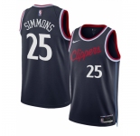 Men Los Angeles Clippers #25 Ben Simmons Navy 2024-25 Icon Edition Stitched Jersey