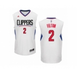 Men's Adidas Los Angeles Clippers #2 Raymond Felton Authentic White Home NBA Jersey