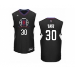 Men's Adidas Los Angeles Clippers #30 Brandon Bass Swingman Black Alternate NBA Jersey