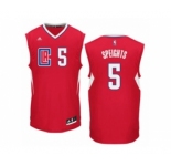 Men's Adidas Los Angeles Clippers #5 Marreese Speights Swingman Red Road NBA Jersey