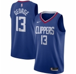 Men's LA Clippers #13 Paul George Nike Royal 2020-21 Swingman Jersey