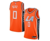 Men's Los Angeles Clippers #0 Bradley Beal Orange 2025-26 City Edition Swingman Stitched Jersey