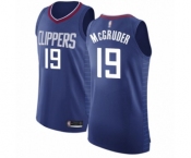 Men's Los Angeles Clippers #19 Rodney McGruder Authentic Blue Basketball Jersey - Icon Edition