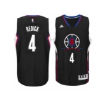 Men's Los Angeles Clippers #4 J.J. Redick adidas Black New Swingman Alternate Jersey