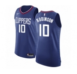 Men's Nike Los Angeles Clippers #10 Jerome Robinson Authentic Blue NBA Jersey - Icon Edition