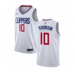 Men's Nike Los Angeles Clippers #10 Jerome Robinson Authentic White NBA Jersey - Association Edition