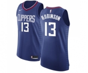 Men's Nike Los Angeles Clippers #13 Jerome Robinson Authentic Blue NBA Jersey - Icon Edition