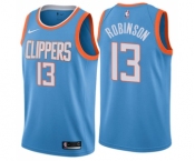Men's Nike Los Angeles Clippers #13 Jerome Robinson Swingman Blue NBA Jersey - City Edition