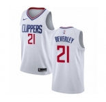 Men's Nike Los Angeles Clippers #21 Patrick Beverley Swingman White NBA Jersey - Association Edition