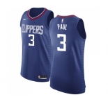 Men's Nike Los Angeles Clippers #3 Chris Paul Authentic Blue Road NBA Jersey - Icon Edition
