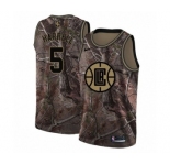 Men's Nike Los Angeles Clippers #5 Montrezl Harrell Swingman Camo Realtree Collection NBA Jersey