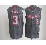nba los angeles clippers #3 paul black grey[2012]