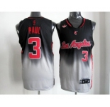 nba los angeles clippers #3 paul black-grey