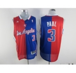 nba los angeles clippers #3 paul blue-red[strip][revolution 30 swingman]
