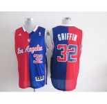nba los angeles clippers #32 griffin blue-red[strip][revolution 30 swingman]