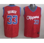 nba los angeles clippers #33 granger red leopard print[2014 new]