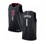 Women's Los Angeles Clippers #1 Jerome Robinson Authentic Black Basketball Jersey Statement Edition