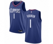 Women's Los Angeles Clippers #1 Jerome Robinson Authentic Blue Basketball Jersey - Icon Edition